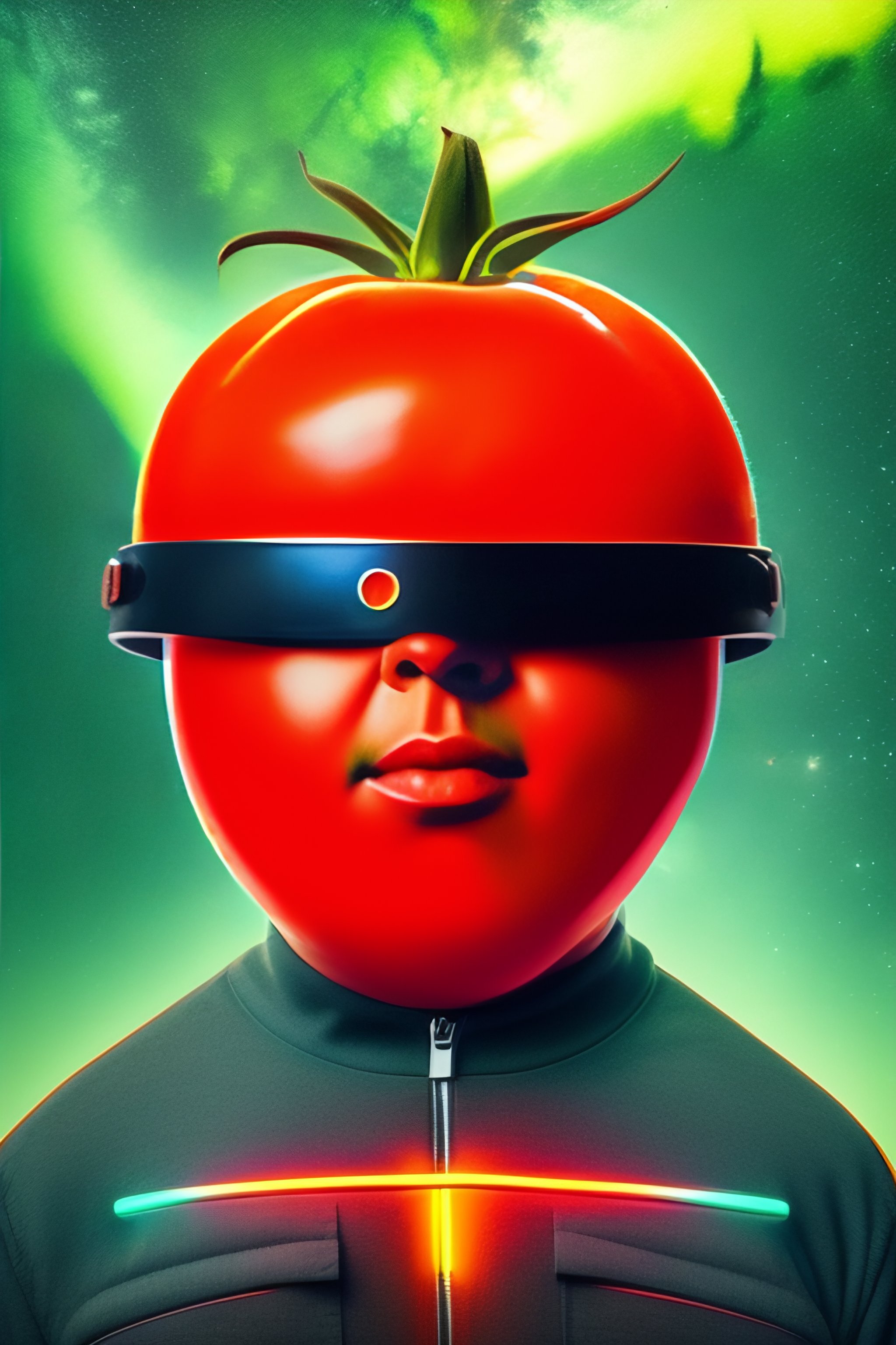 Cybersecurity fruit spaceman