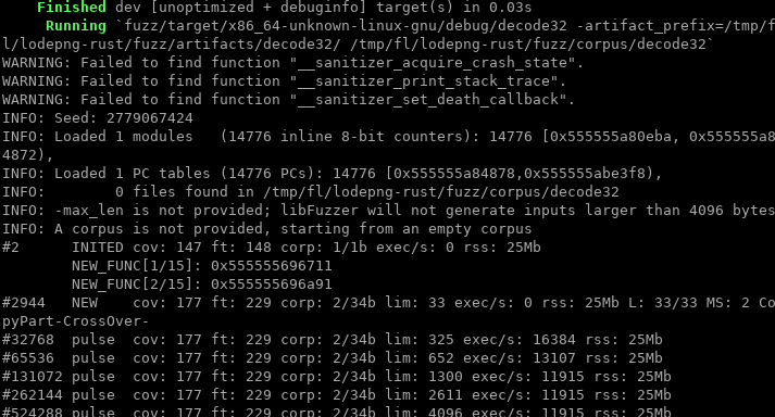 Rust fuzzing with libfuzzer